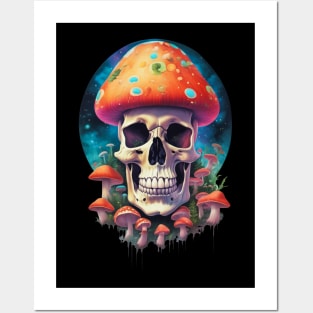 shroomy skull V Posters and Art